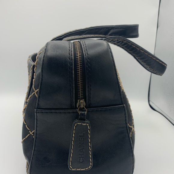 Chanel Wild Stitch Boston Handbag Black - Picture 6 of 12